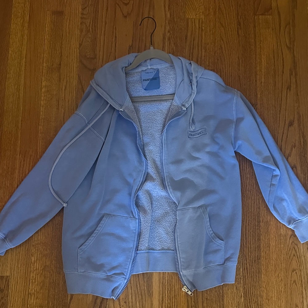Forever 21 Blue Zip Up